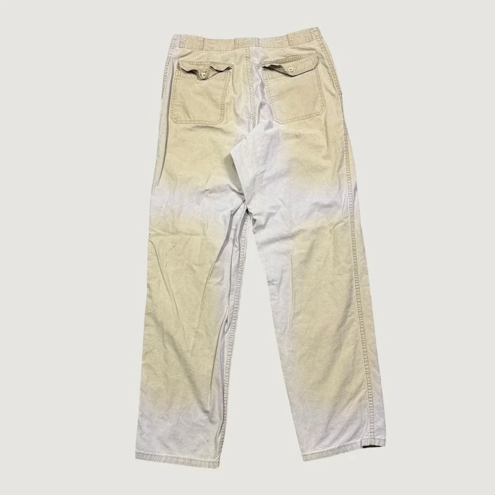 Vintage Banana Republic Safari & Travel Fatigue Pants Khaki Cotton 33x34